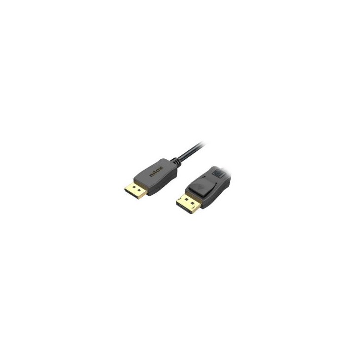 Cable NILOX DP/DP 1.4 Audio-Video 3m Negro (NXDP-1.4-3R
