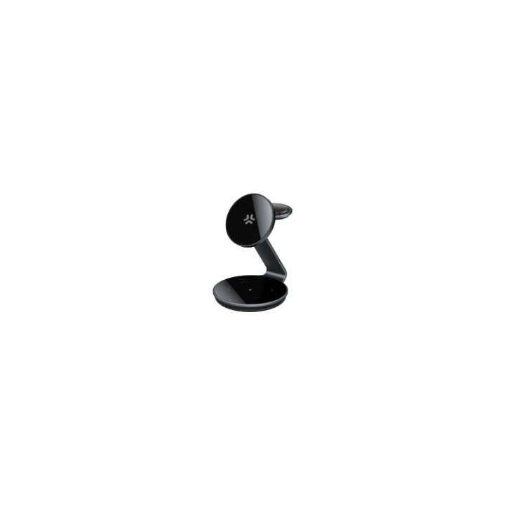 Cargador CELLY Wireless 3en1 15W Negro(MAGSTAND3IN1EVO)