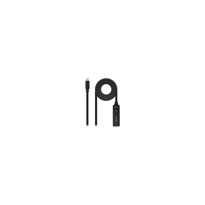 Nanocable USB-C M/H Cable 5m Negro (10.01.1311)