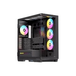 Caja Nfortec Ursa ARGB ATX ITX EATX Negra(NF-CS-URSA-B)