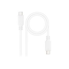 Nanocable USB-C/M/M 1.5m Blanco (10.01.2301-L150-W)