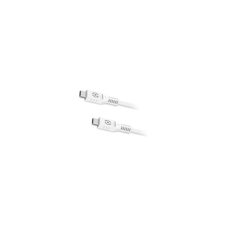 Cable CELLY USB-C a USB-C 1m 60W Blanco (USBCUSBCWH)