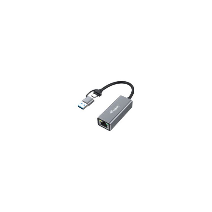 Adaptador EQUIP USB-C a RJ45 2.5 GbE Gris (EQ133495)