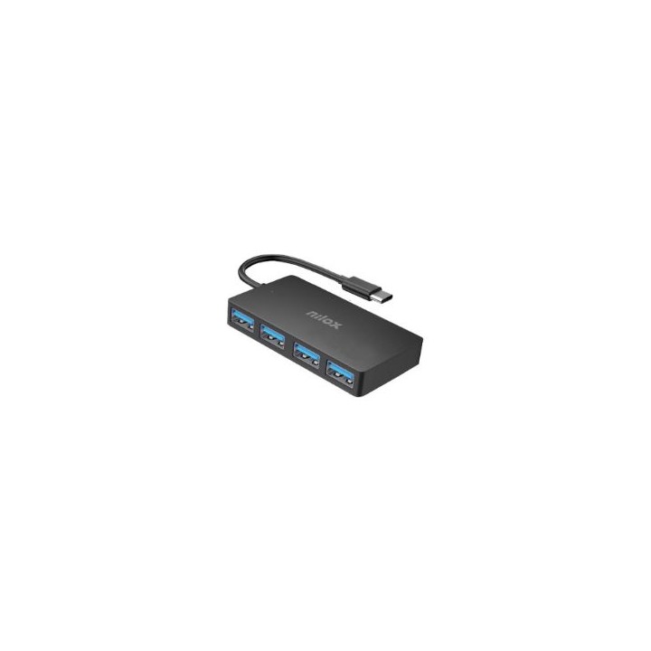 Docking Station NILOX 4xUSB-C 3.0 Negro (NXHUBUSC04)