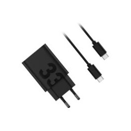 Cargador Motorola 33W USB-A+Cable 1m Negro (119MOTO33W)