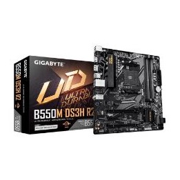 GIGABYTE B550M DS3H R2:(AM4) 4DDR4 HDMI DVI mATX