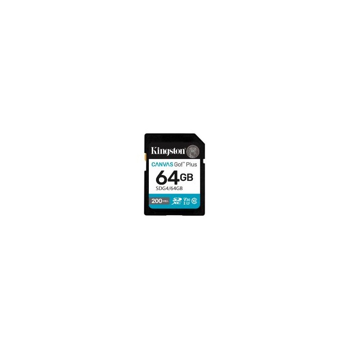 Kingston SDXC Canvas Go Plus 64Gb Gen4 (SDG4/64GB)