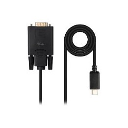Conversor Nanocable USB-C/M a VGA/M 1.8m (10.15.5202)