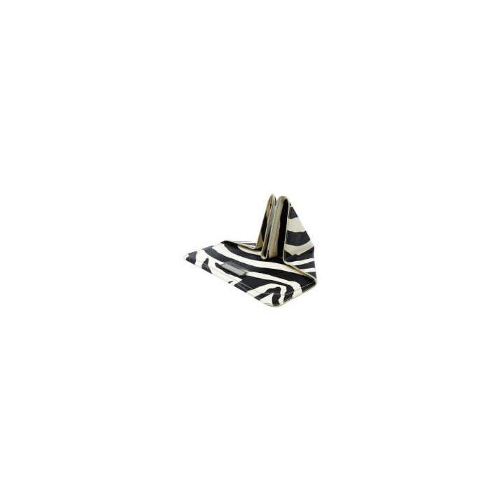 Funda ABBRAZZIO Cuero Blanca/Negra (A2101060)