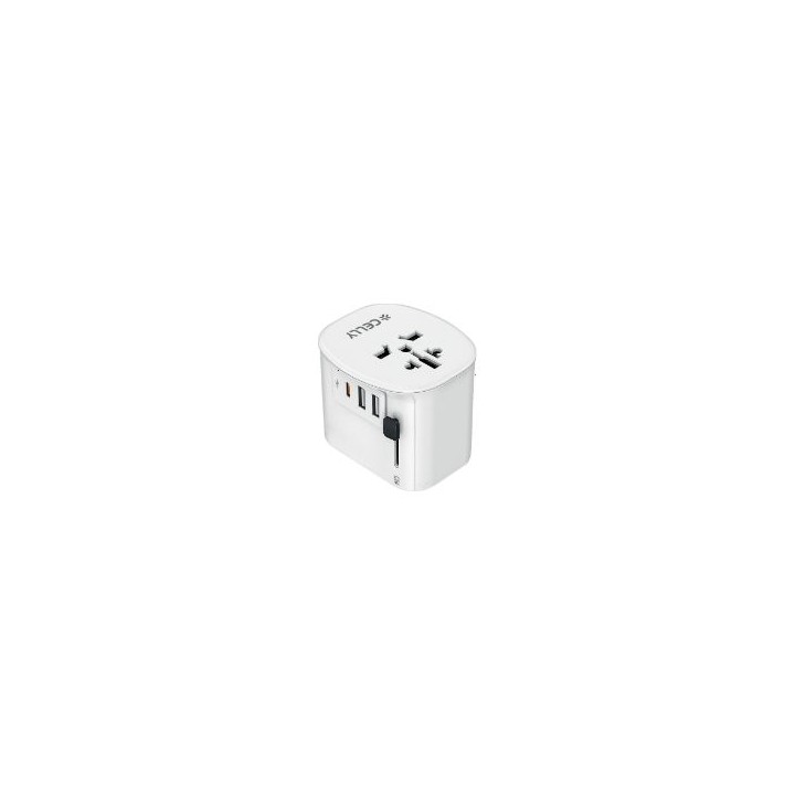 Cargador de Viaje CELLY MultiPlug 30W (MULTIPLUG30WWH)