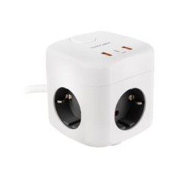 Regleta Nanocable 3xSchuko USB-A/C (10.37.0011)