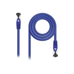 Nanocable Cat.8.1 SSTP 25cm Azul (10.20.2000-L25-BL)