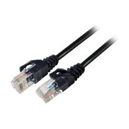 Cable NILOX RJ45 Cat.6 UTP 0.5m Negro (NXECAT6UTP-1)