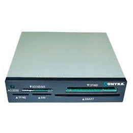 Lector Tarjetas UNYKA USB 2.0 3.5? Negro Bulk (50561)