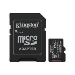 Kingston Micro SDXC 256Gb + Adaptador SD (SDCS3/256GB)