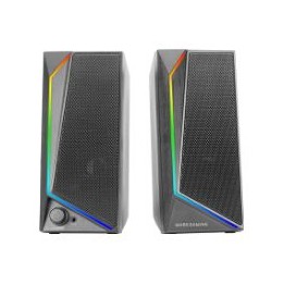 Altavoces Mars Gaming 2.0 15W RGB 3.5mm Negro (MS72)