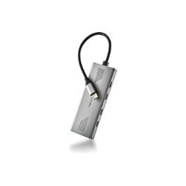 Hub NGS USB-C 3.0 a 4xUSB-C Aluminio/Plata (WONDER4C)