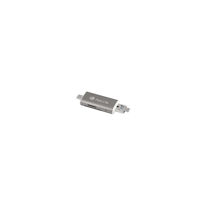 Hub NGS 5en1 1xUSB 2.0 1xmUSB Gris/Blanco (ALLY READER)