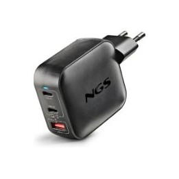 Cargador NGS 2xUSB-C 1xUSB-A 100W Negro (BUD100WTINY)