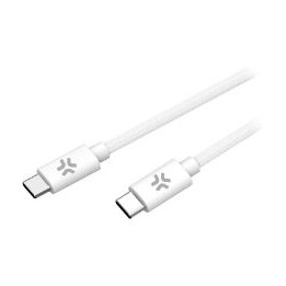 Cable CELLY USB-C a USB-C 1.5m Blanco (USBCUSBCCOTTWH)