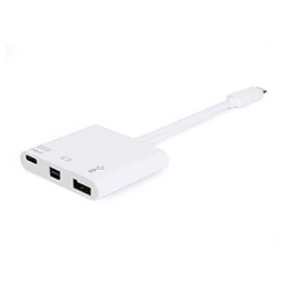 Adaptador EQUIP USB-C a USB-A/C PD/Mini DP (EQ133463)