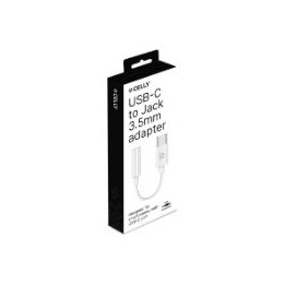 Adaptador CELLY USB-C a 3.5mm Blanco (USBCJACKADAPT)