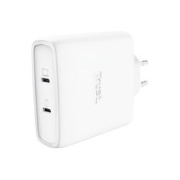 Cargador Trust Maxo GaN 100W 2xUSB-C Blanco (25528)