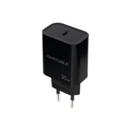 Cargador Pared Nanocable 1xUSB-C 30W Negro (10.10.2010)