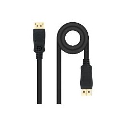 Nanocable DP 1.4/M a DP/M 2m Negro (10.15.2602)