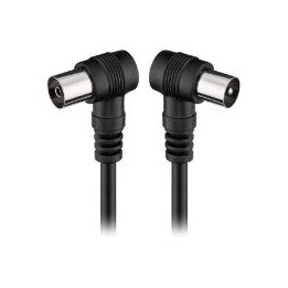 Cable Engel Axil Antena Acodado M/H 2.5m negro MP0704C