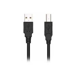 Cable NILOX USB-A/M a USB-B/M 3m Negro (NXUSB2-AB-3)