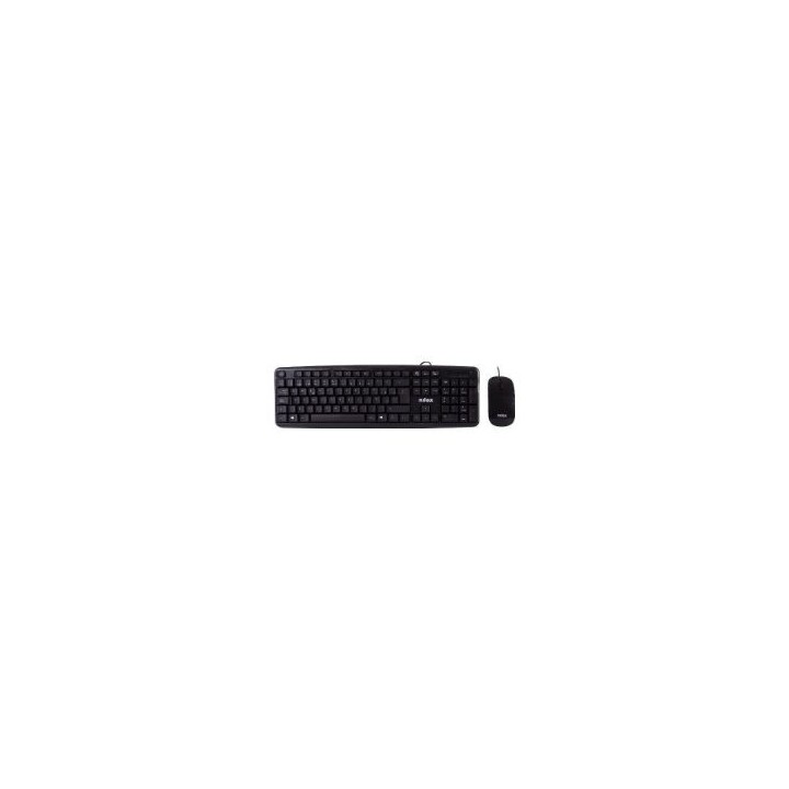 Teclado+Ratón Nilox Wireless Negro (NXKMWE0002)