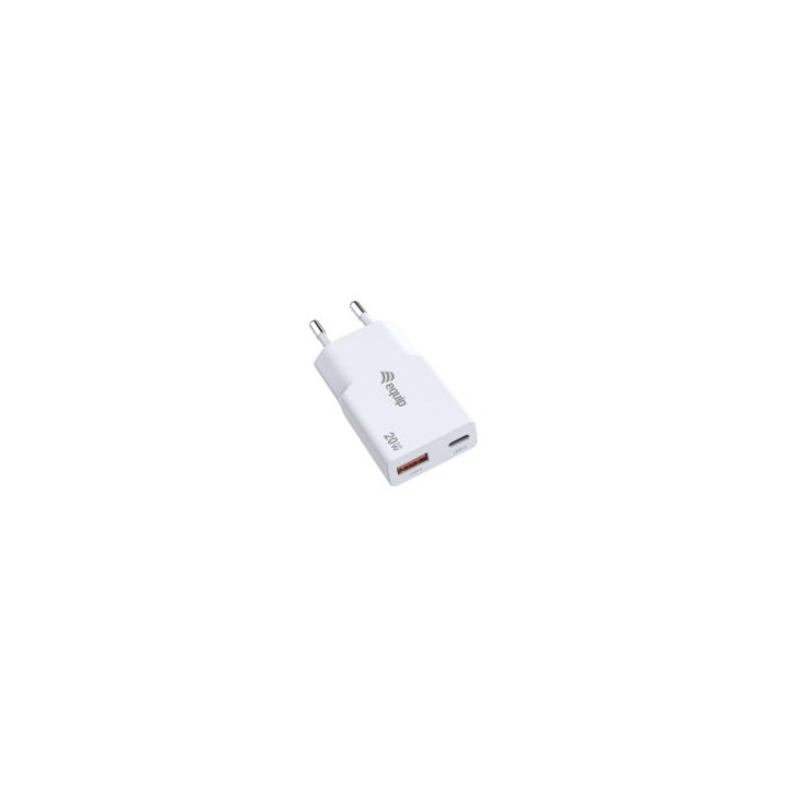 Cargador de Pared EQUIP GaN USB-A/C 20W Blanco (245522)