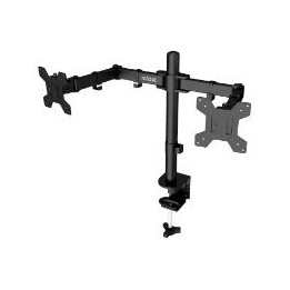 Soporte Mesa NILOX Hasta 32" 2 Brazos Negro (NXDMA01B)