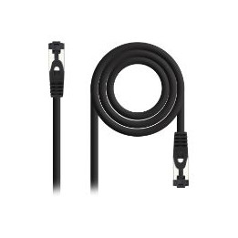 Nanocable RJ45 Cat.8.1 25cm Negro (10.20.2000-L25-BK)
