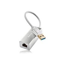 Adaptador NGS USB 3.0 a RJ45 GbE Plata (HACKER3.0)