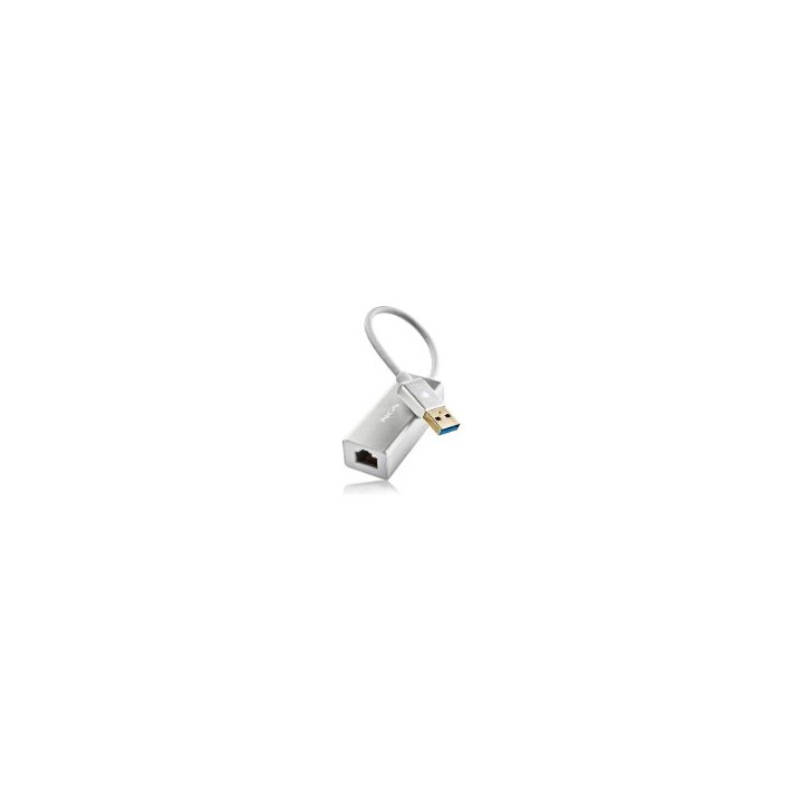 Adaptador NGS USB 3.0 a RJ45 GbE Plata (HACKER3.0)