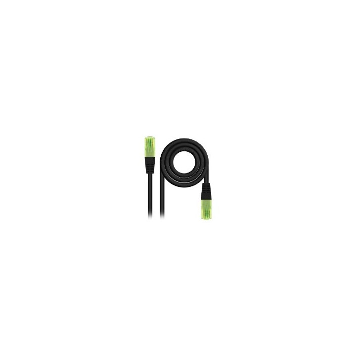 Nanocable RJ45 Cat.6 UTP 25cm Negro (10.20.1400-L25-BK)
