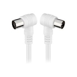 Cable Engel Axil Antena Acodado M/H 2.5m Blanco MP0703C