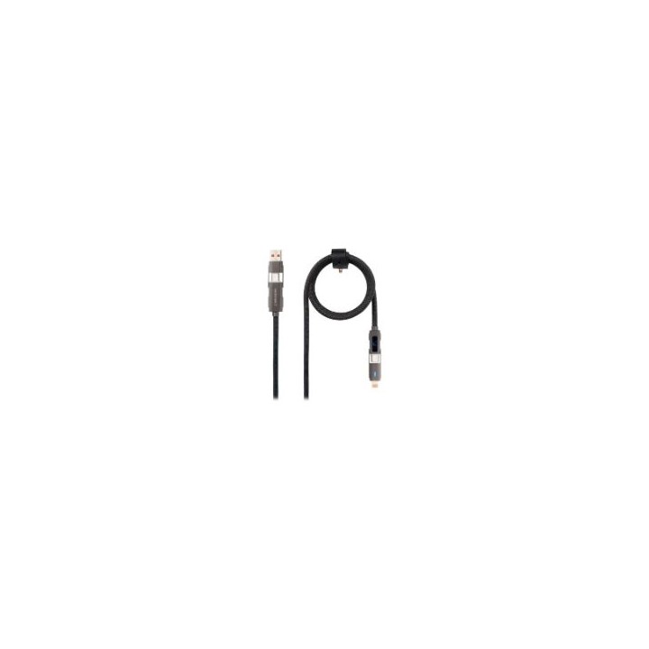 Nanocable USB-C+USB-A a Lightning+USB-C 1m (10.01.2501)