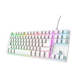 Teclado Trust GXT 833W Thado TKL USB-A Blanco (25896)