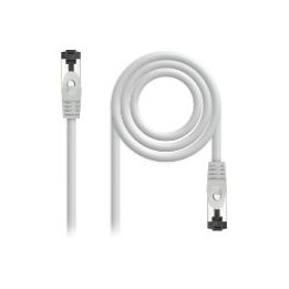 Nanocable RJ45 Cat.8.1 SSTP 25cm Gris (10.20.2000-L25)