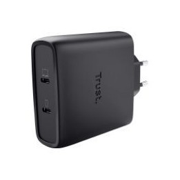 Cargador Trust Maxo GaN 100W 2xUSB-C Cable 2m (25527)