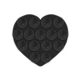 Ventosa CELLY para Smartphone Corazón Negro(FIXHEARTBK)