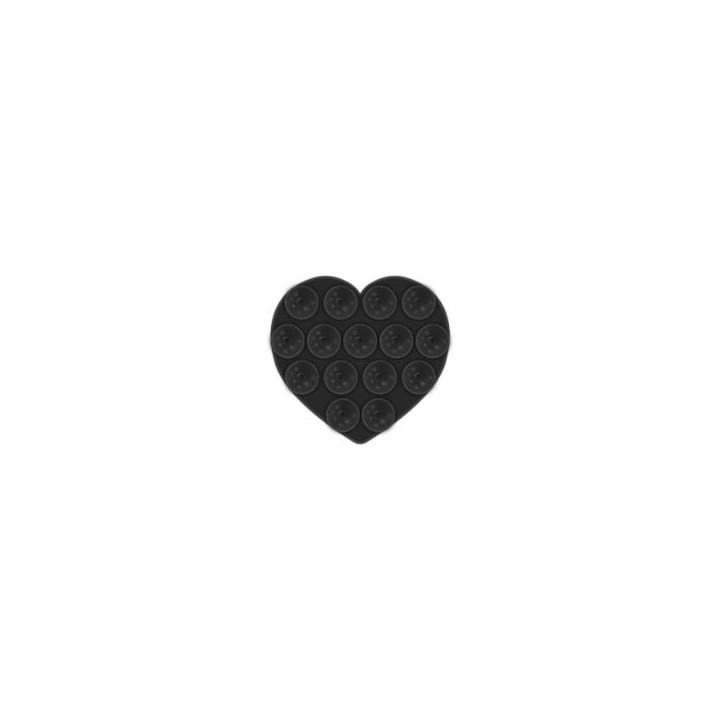 Ventosa CELLY para Smartphone Corazón Negro(FIXHEARTBK)
