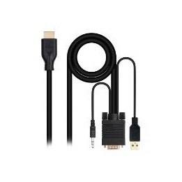 Cable VGA/M+Audio/M+Usb-A/M a HDMI/M 1.8m (10.15.4612)