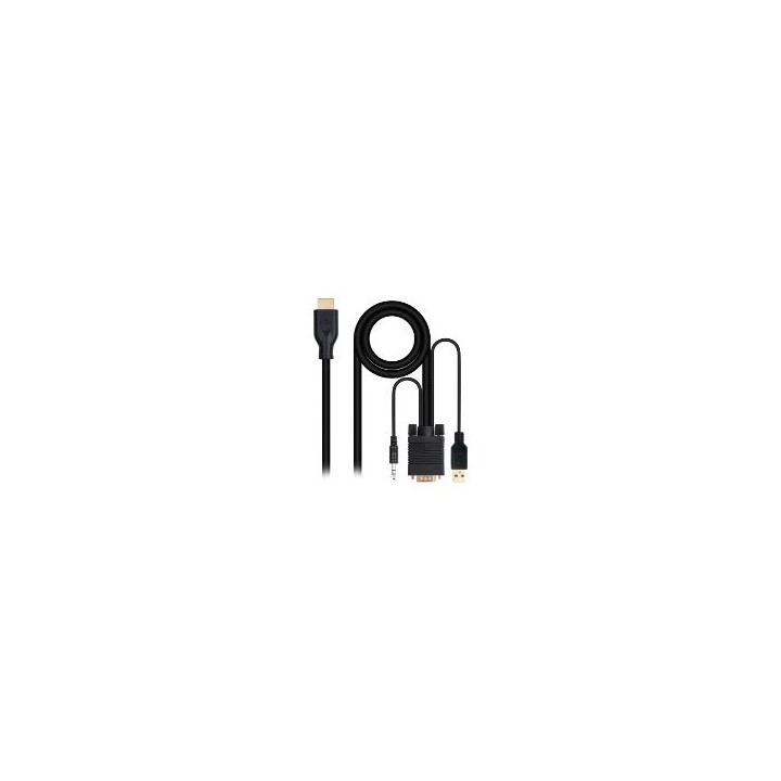 Cable VGA/M+Audio/M+Usb-A/M a HDMI/M 1.8m (10.15.4612)