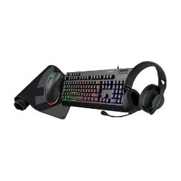 Pack Gaming UNYKA NOVA 4en1 RGB Negro (UK594008)