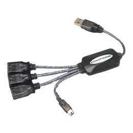 Hub CONCEPTRONIC 1xMiniUSB-B 4xUSB 2.0 Negro (CFLEXHUB)