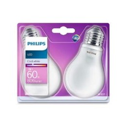 Bombilla Philips LED E27 60W 2 Unidades (929001323557)